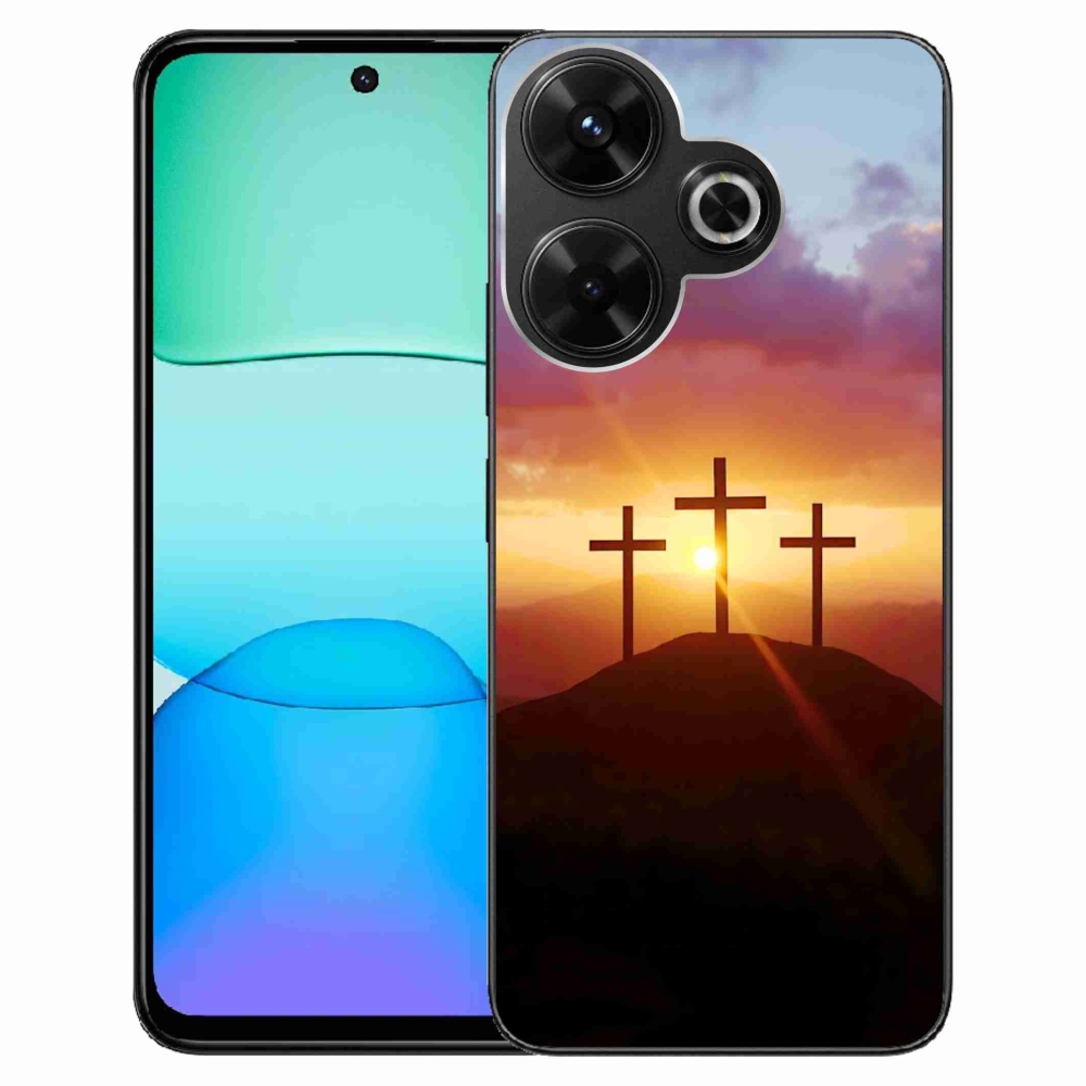 Gelový kryt mmCase na Xiaomi Redmi 13 4G/Poco M6 4G - tři kříže