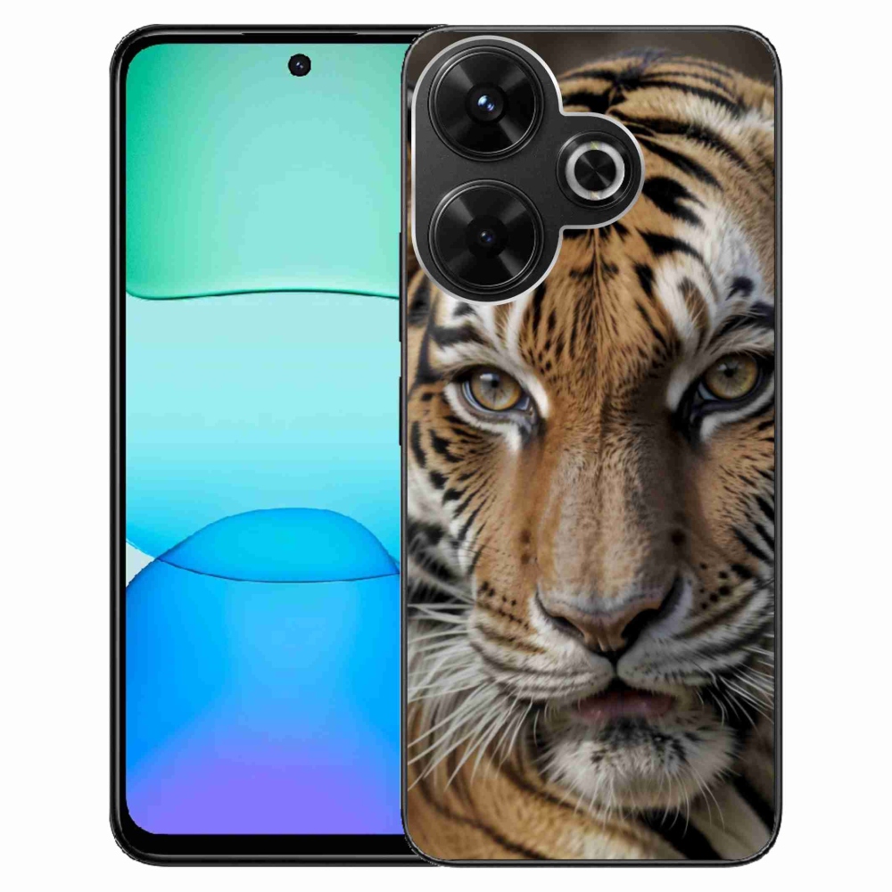 Gelový kryt mmCase na Xiaomi Redmi 13 4G/Poco M6 4G - tygří pohled