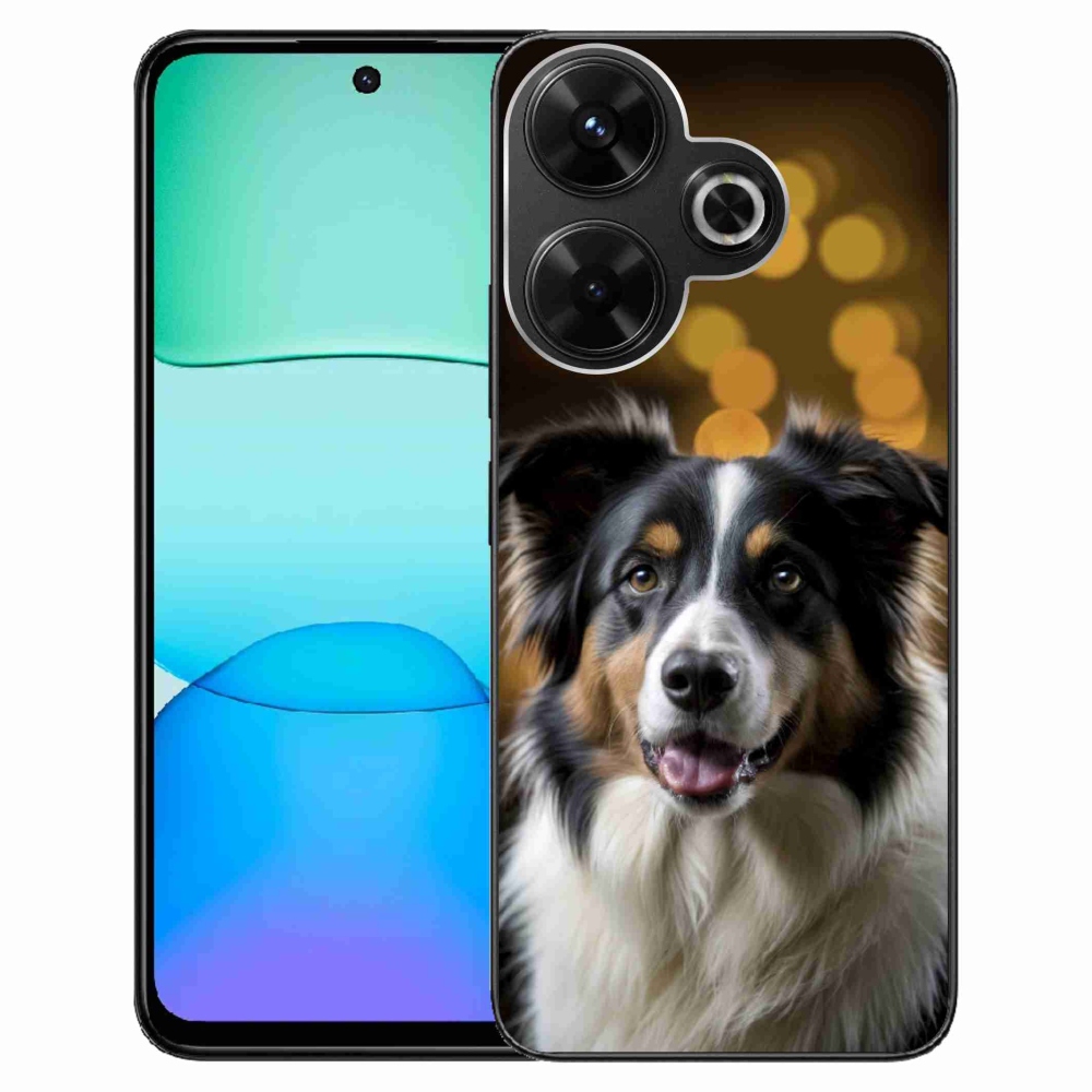 Gelový kryt mmCase na Xiaomi Redmi 13 4G/ Poco M6 4G - usměvavý australský ovčák