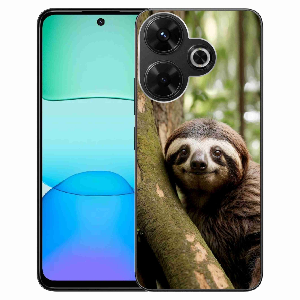 Gelový kryt mmCase na Xiaomi Redmi 13 4G/ Poco M6 4G - usměvavý lenochod