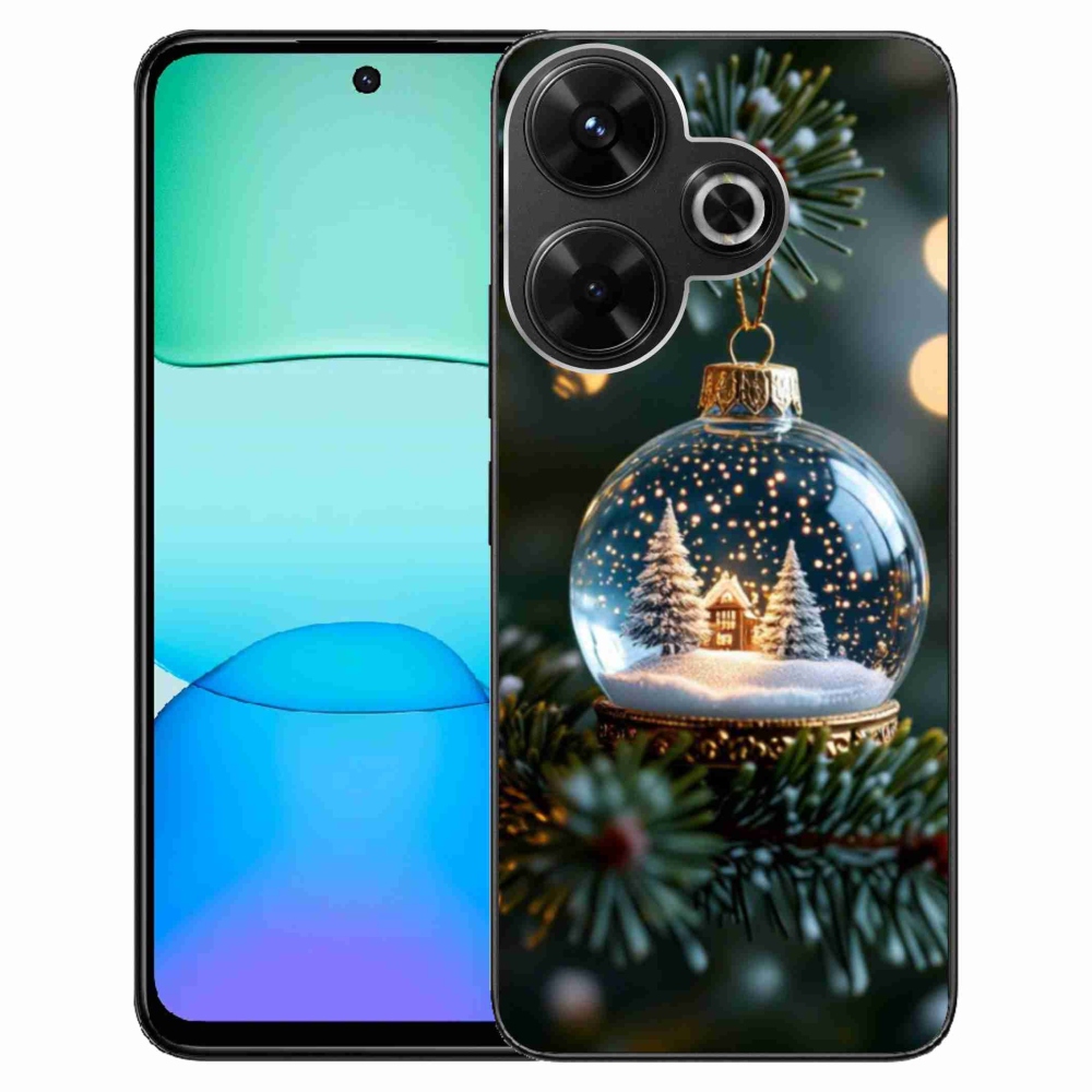 Gelový kryt mmCase na Xiaomi Redmi 13 4G/Poco M6 4G - vánoční koule 2