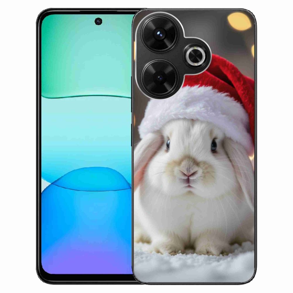 Gelový kryt mmCase na Xiaomi Redmi 13 4G/Poco M6 4G - vánoční králík