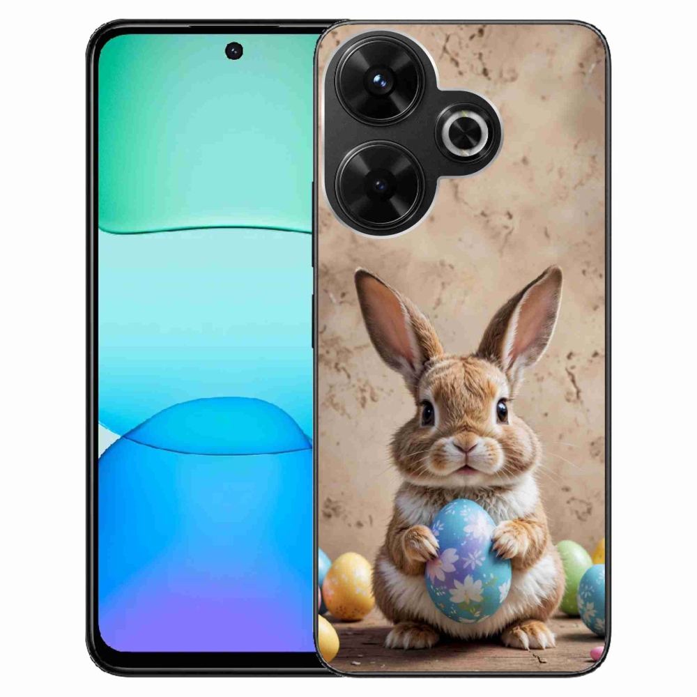 Gelový kryt mmCase na Xiaomi Redmi 13 4G/ Poco M6 4G - velikonoční králíček