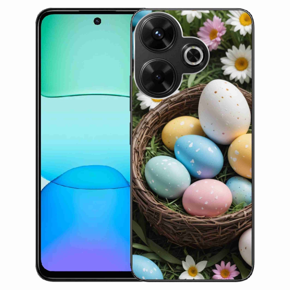 Gelový kryt mmCase na Xiaomi Redmi 13 4G/Poco M6 4G - velikonoční vajíčka 2