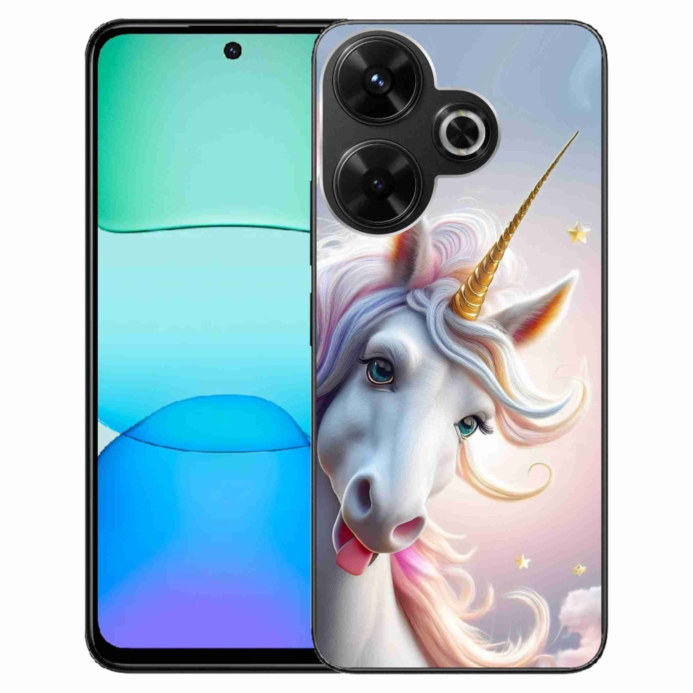 Gelový kryt mmCase na Xiaomi Redmi 13 4G/ Poco M6 4G - veselý jednorožec