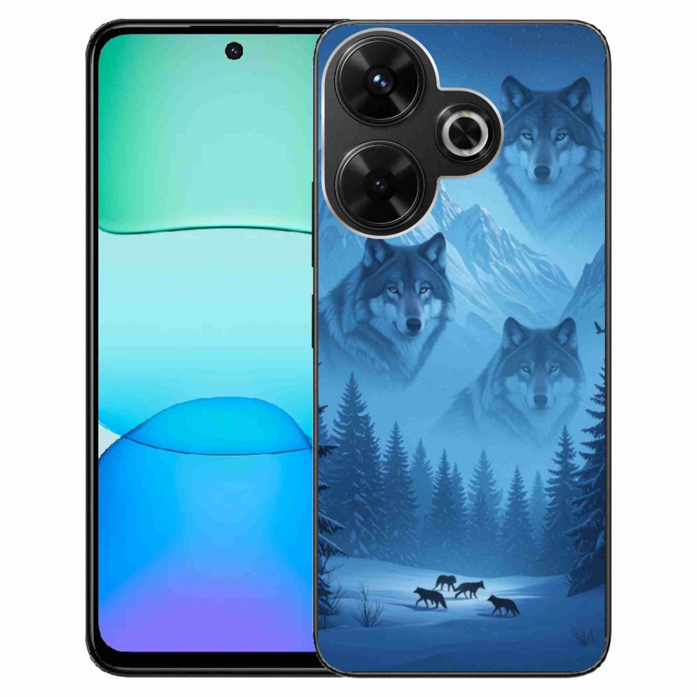 Gelový kryt mmCase na Xiaomi Redmi 13 4G/Poco M6 4G - vlčí smečka