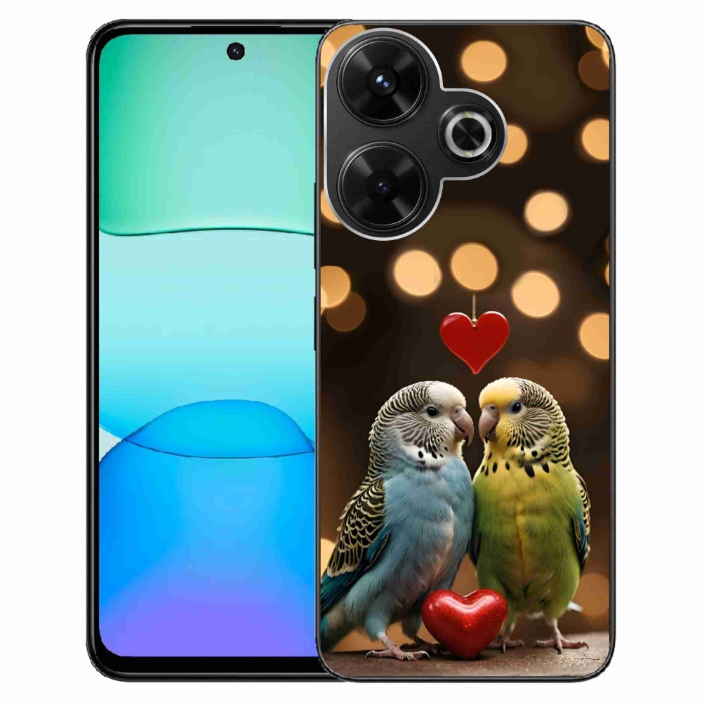 Gelový kryt mmCase na Xiaomi Redmi 13 4G/ Poco M6 4G - zamilovaní papoušci