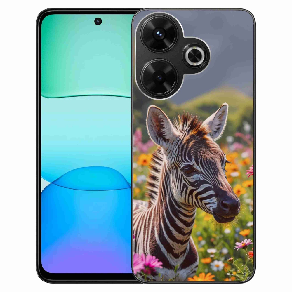 Gelový kryt mmCase na Xiaomi Redmi 13 4G/ Poco M6 4G - zebra na louce