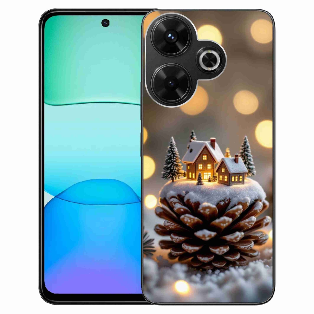 Gelový kryt mmCase na Xiaomi Redmi 13 4G/ Poco M6 4G - zimní vesnička