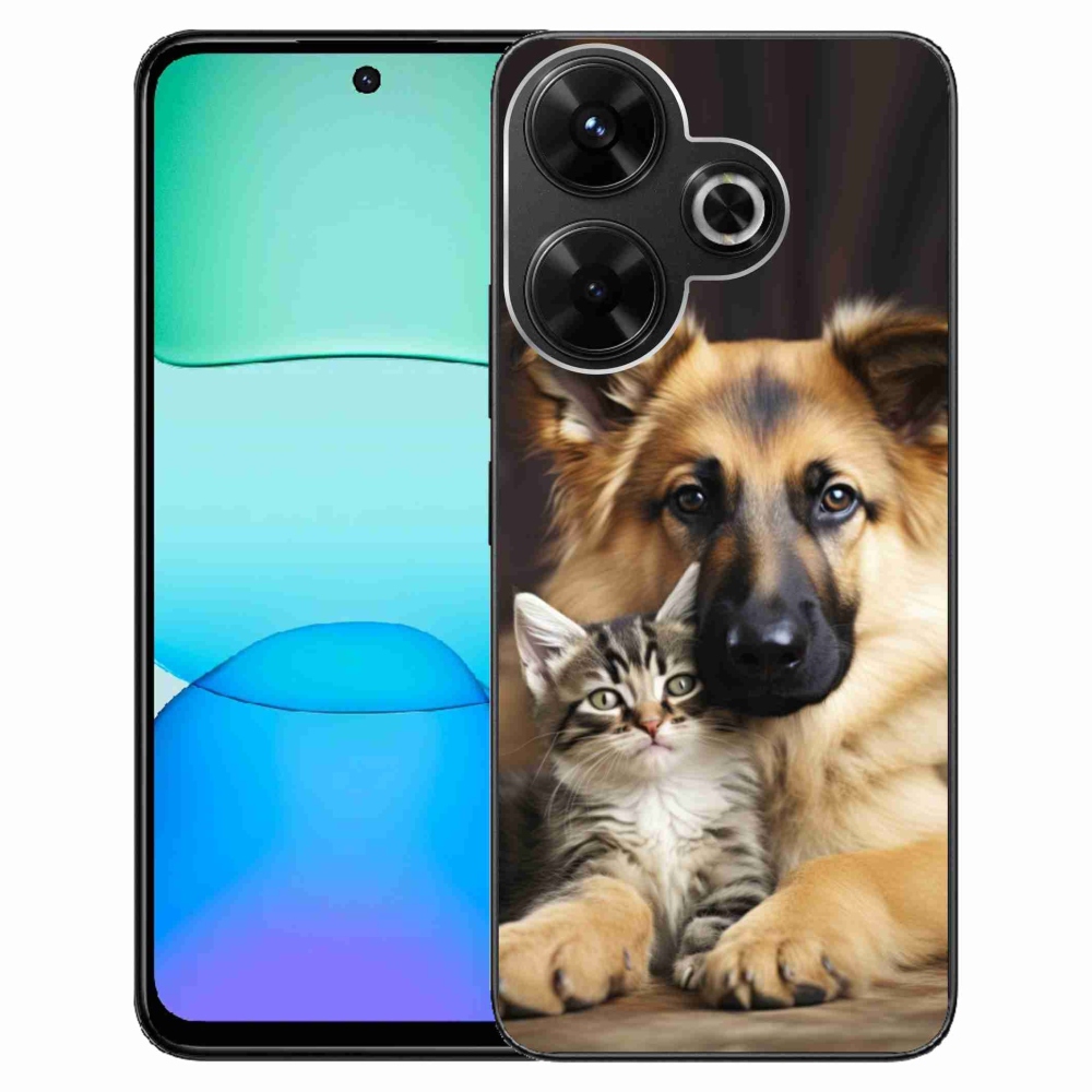 Gelový kryt mmCase na Xiaomi Redmi 13 4G/Poco M6 4G - zvířecí přátelství