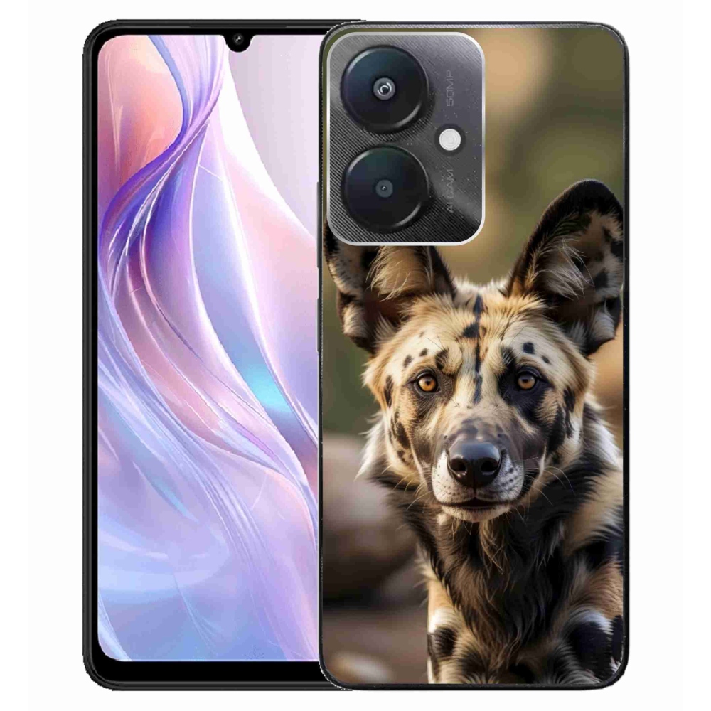 Gelový kryt mmCase na Xiaomi Redmi 13C 5G - africký divoký pes