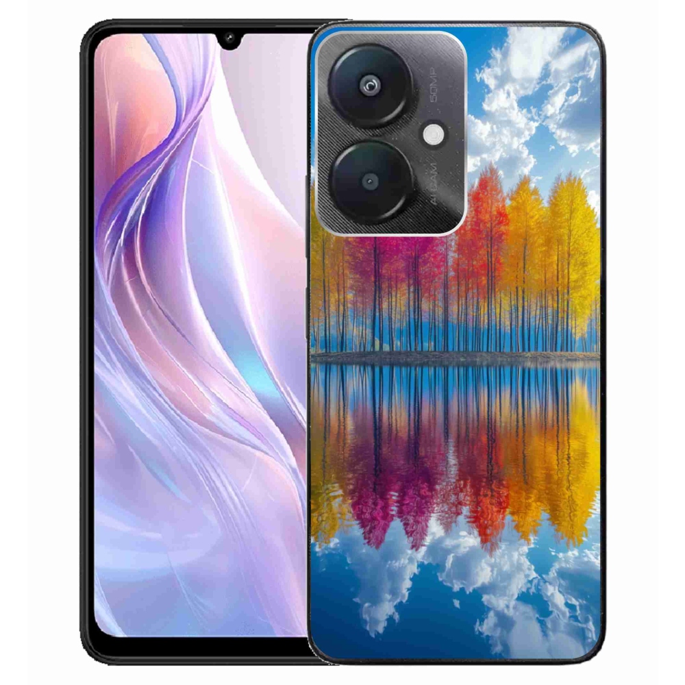 Gelový kryt mmCase na Xiaomi Redmi 13C 5G - barevné stromy