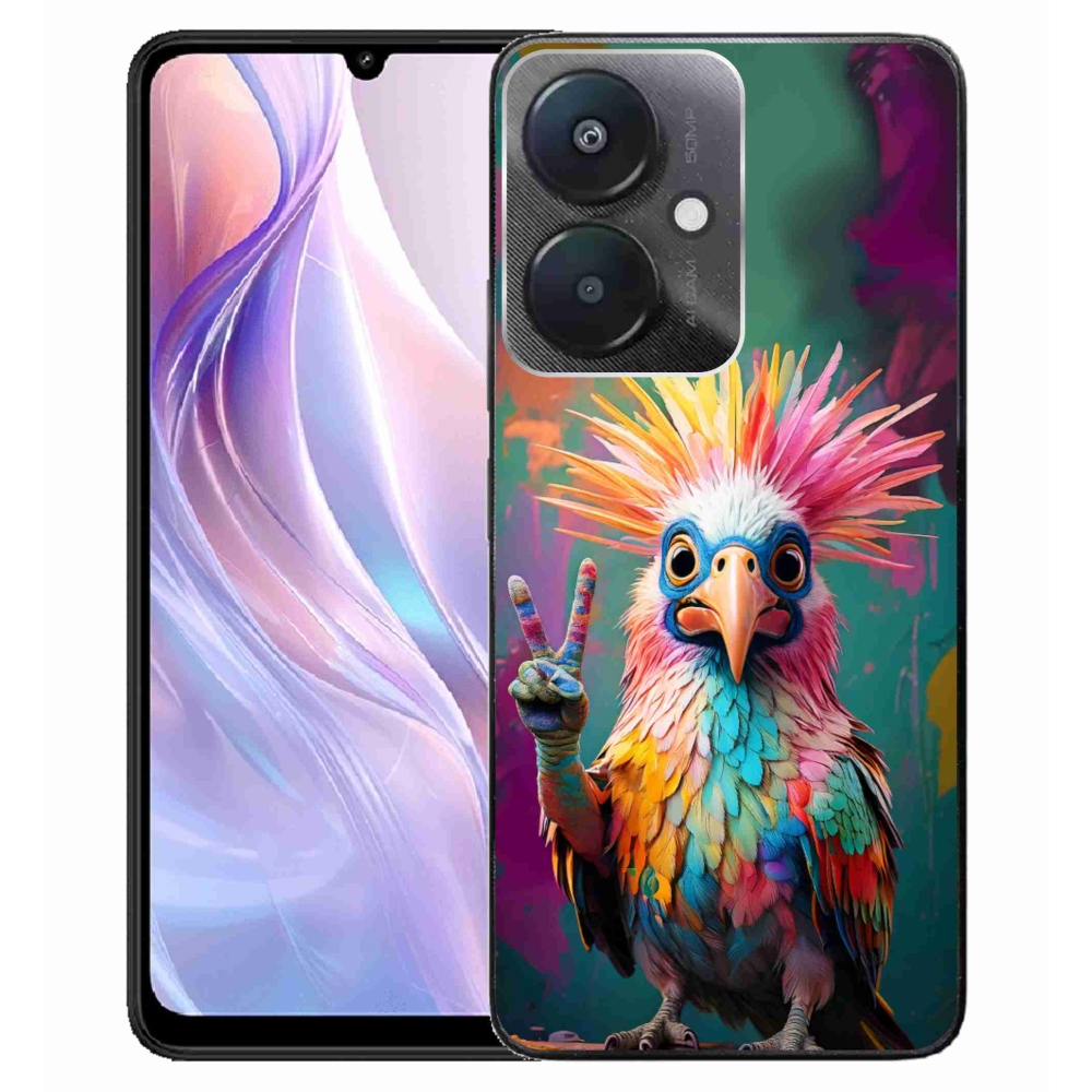 Gelový kryt mmCase na Xiaomi Redmi 13C 5G - barevný rebel