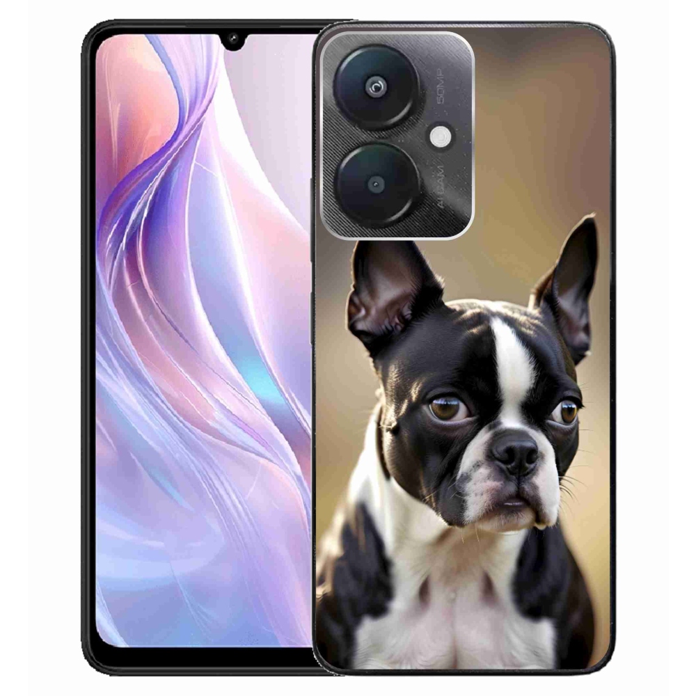 Gelový kryt mmCase na Xiaomi Redmi 13C 5G - bostonský teriér