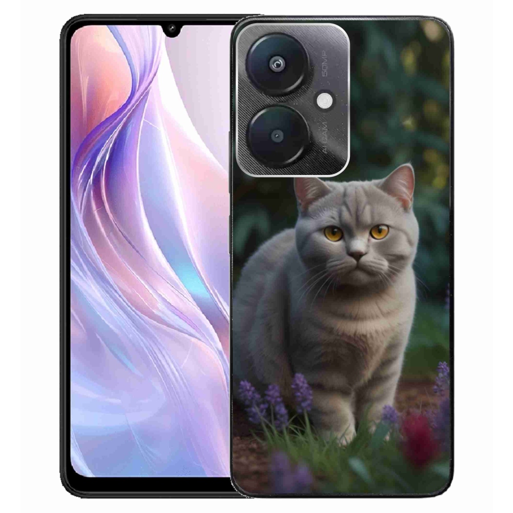 Gelový kryt mmCase na Xiaomi Redmi 13C 5G - britská kočka