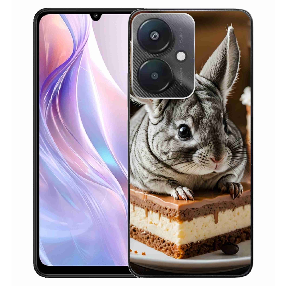 Gelový kryt mmCase na Xiaomi Redmi 13C 5G - činčila