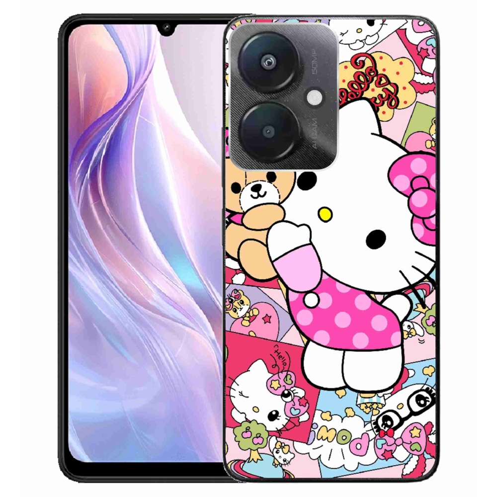 Gelový kryt mmCase na Xiaomi Redmi 13C 5G - cute kitty