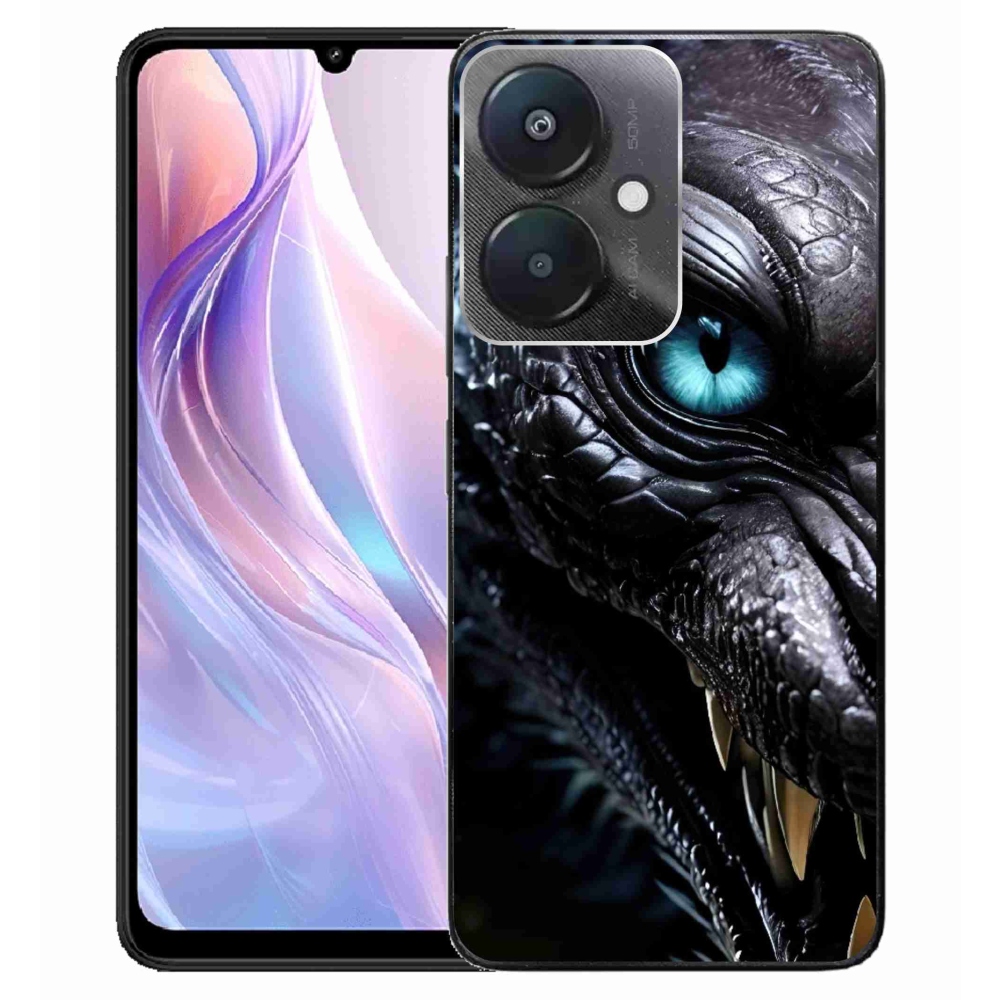 Gelový kryt mmCase na Xiaomi Redmi 13C 5G - dračí pohled