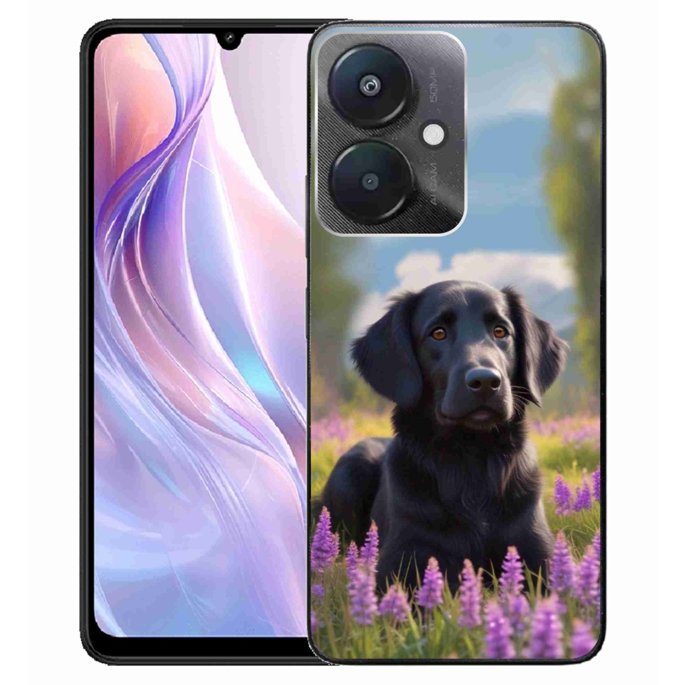 Gelový kryt mmCase na Xiaomi Redmi 13C 5G - elegantní černý retrívr