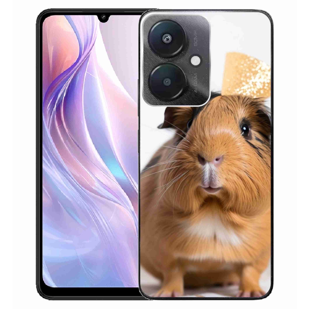 Gelový kryt mmCase na Xiaomi Redmi 13C 5G - hnědé morče