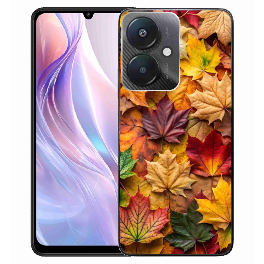 Gelový kryt mmCase na Xiaomi Redmi 13C 5G - javorové listy 2