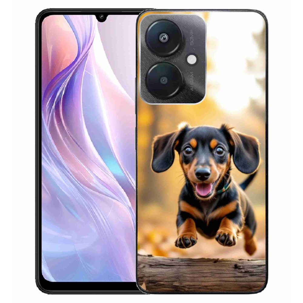 Gelový kryt mmCase na Xiaomi Redmi 13C 5G - jezevčík 2