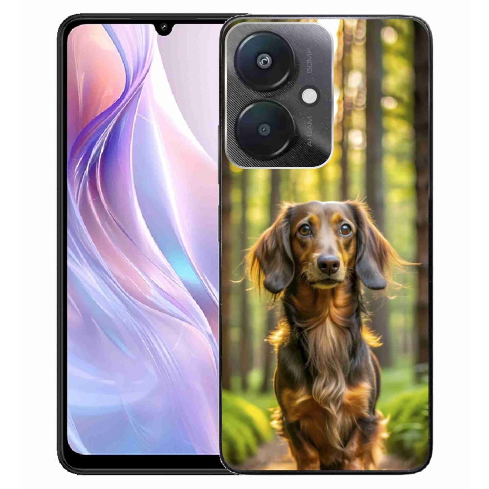 Gelový kryt mmCase na Xiaomi Redmi 13C 5G - jezevčík 4