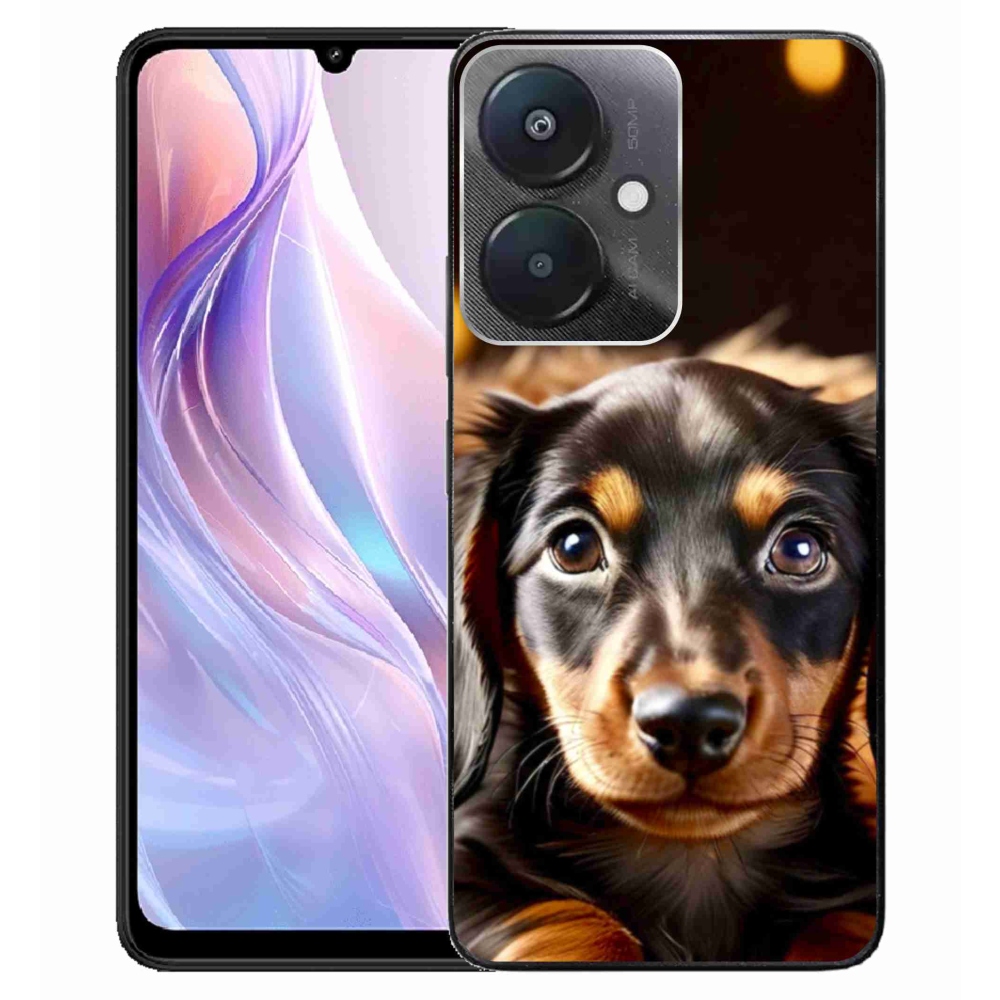 Gelový kryt mmCase na Xiaomi Redmi 13C 5G - jezevčík