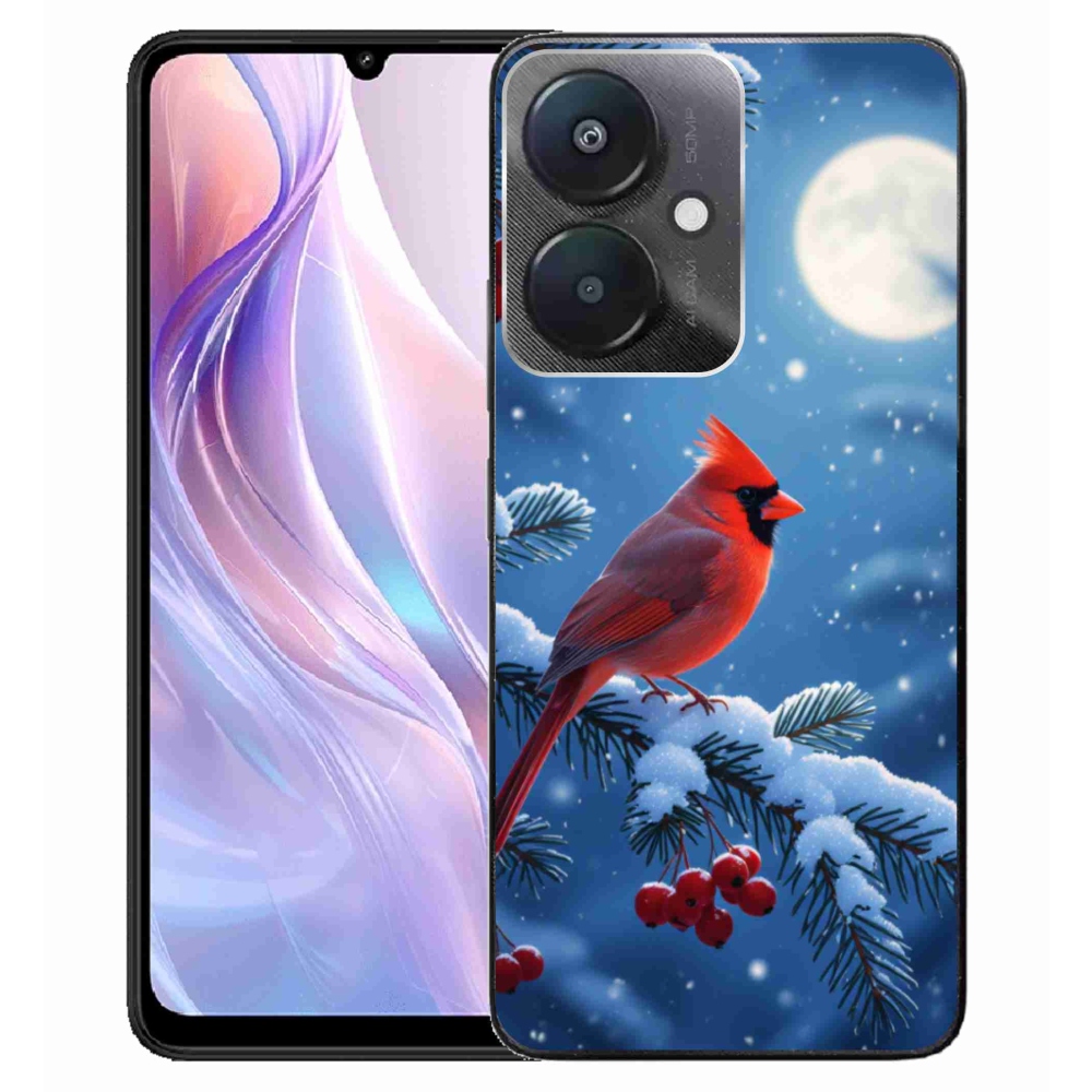 Gelový kryt mmCase na Xiaomi Redmi 13C 5G - kardinál červený