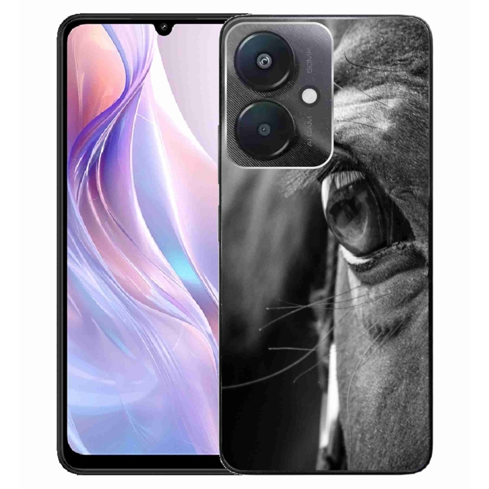Gelový kryt mmCase na Xiaomi Redmi 13C 5G - koňský pohled