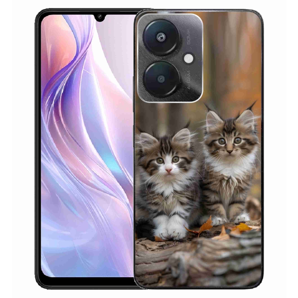 Gelový kryt mmCase na Xiaomi Redmi 13C 5G - kočičí duo 3