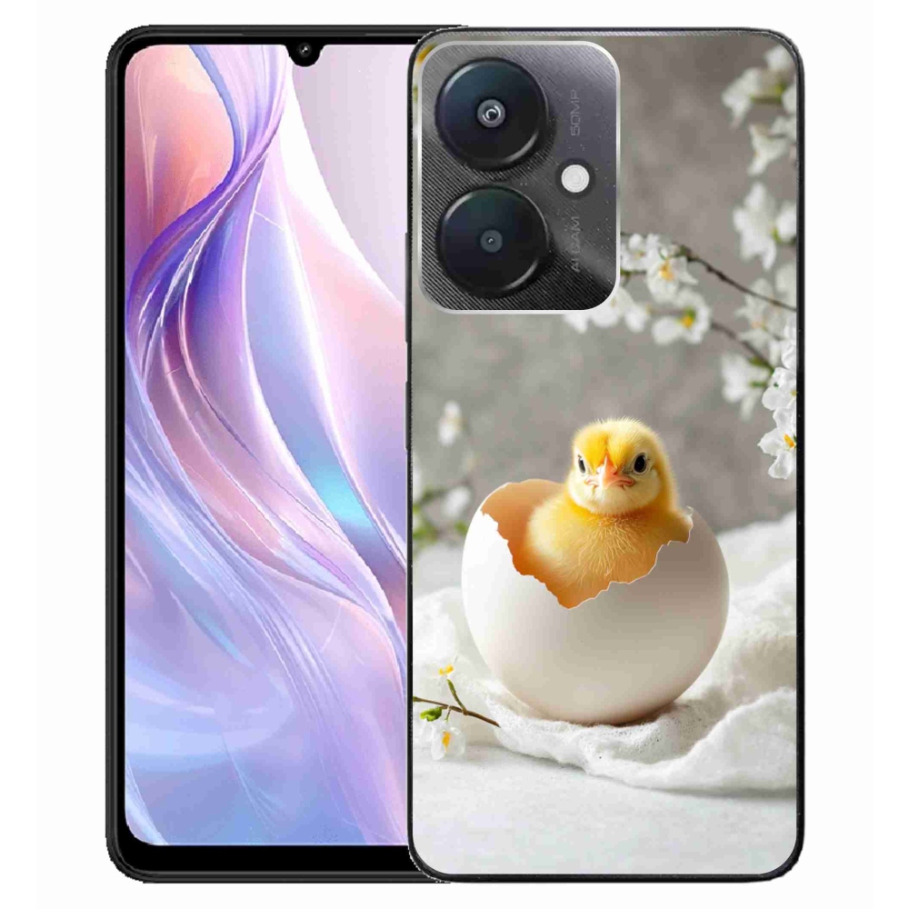 Gelový kryt mmCase na Xiaomi Redmi 13C 5G - kuřátko