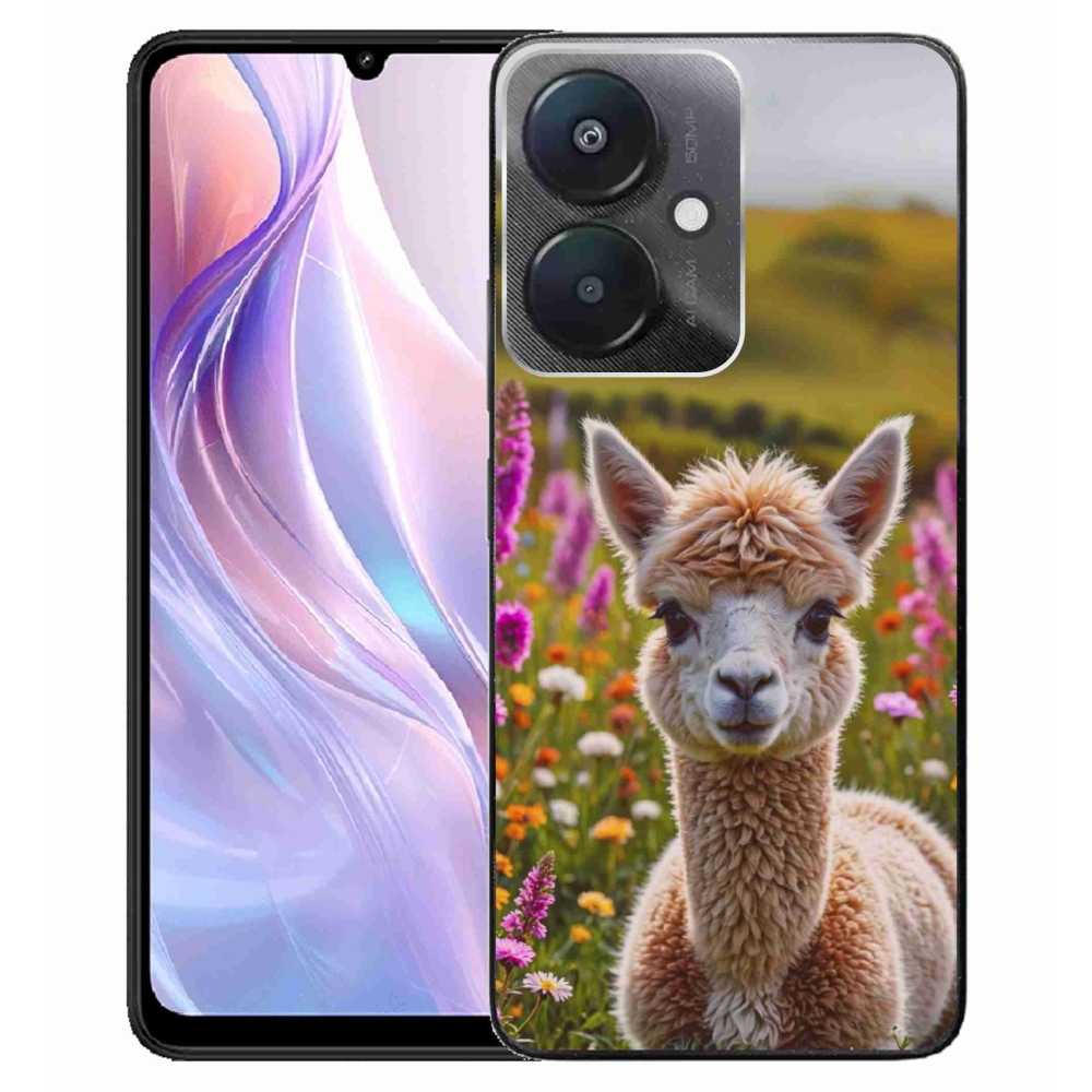 Gelový kryt mmCase na Xiaomi Redmi 13C 5G - lama na louce