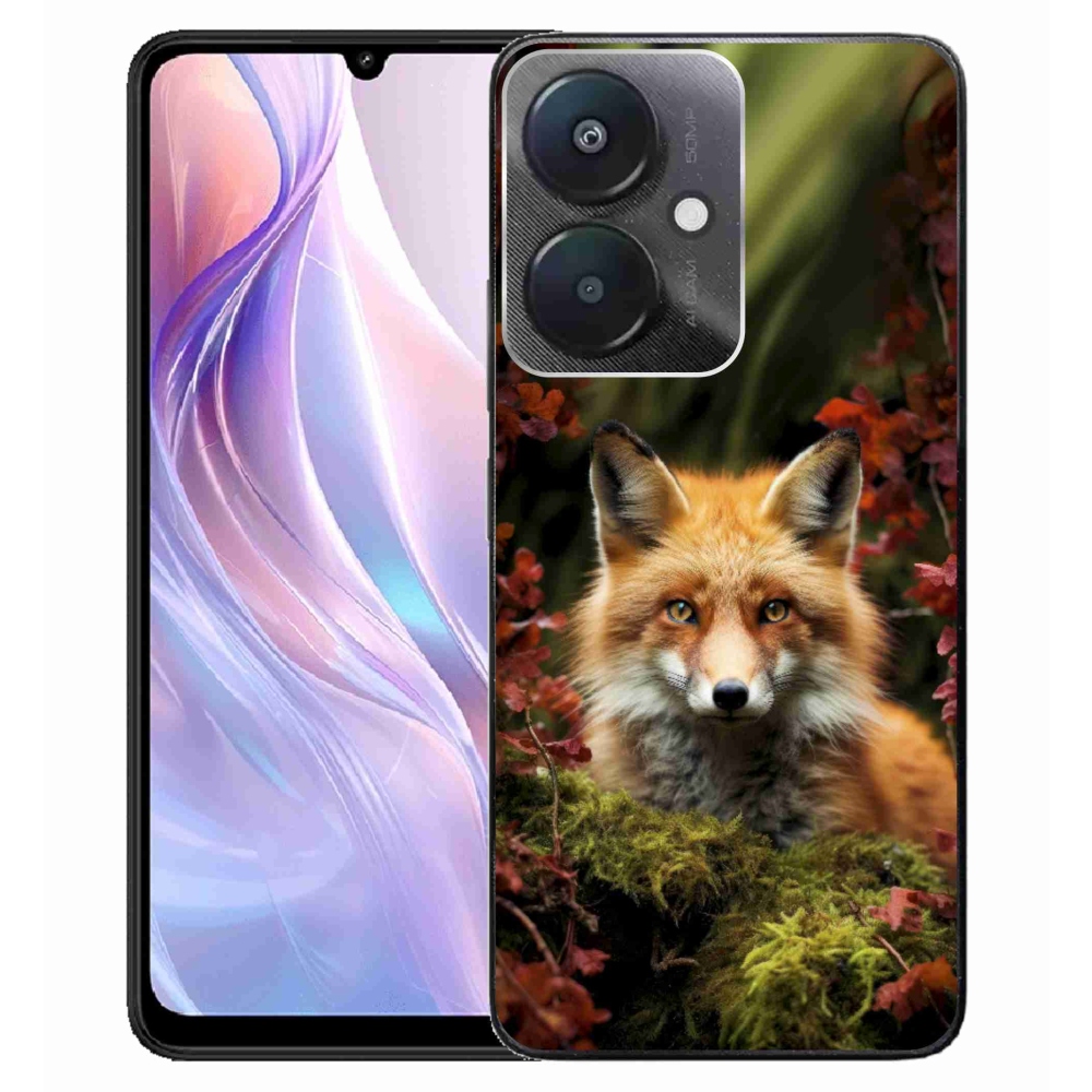 Gelový kryt mmCase na Xiaomi Redmi 13C 5G - liška v lese