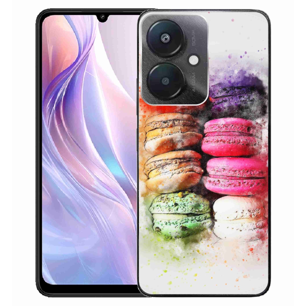 Gelový kryt mmCase na Xiaomi Redmi 13C 5G - makrónky