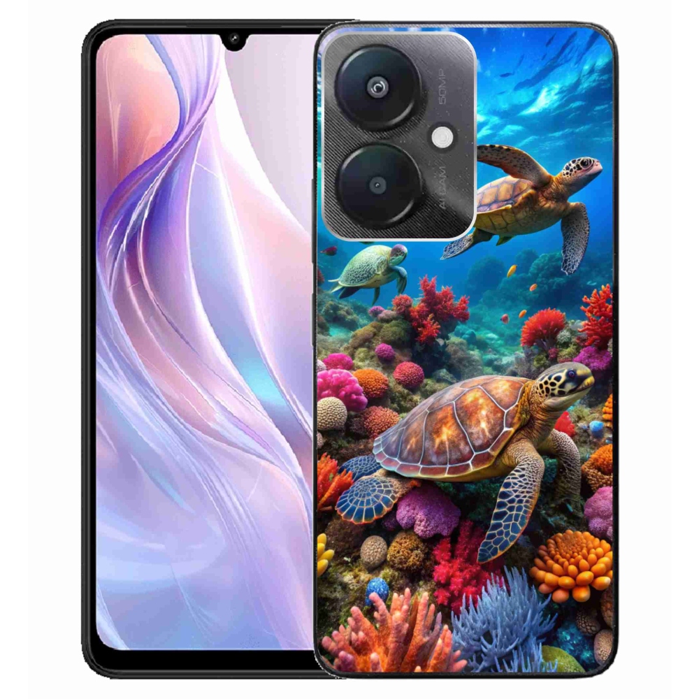 Gelový kryt mmCase na Xiaomi Redmi 13C 5G - mořský svět 2