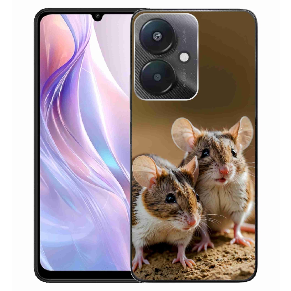 Gelový kryt mmCase na Xiaomi Redmi 13C 5G - myší duo