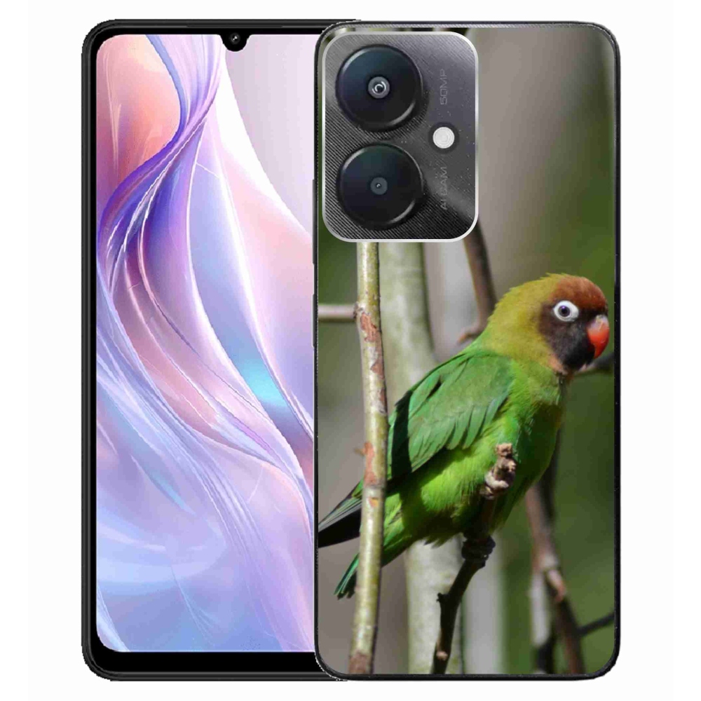 Gelový kryt mmCase na Xiaomi Redmi 13C 5G - papoušek agaPronis