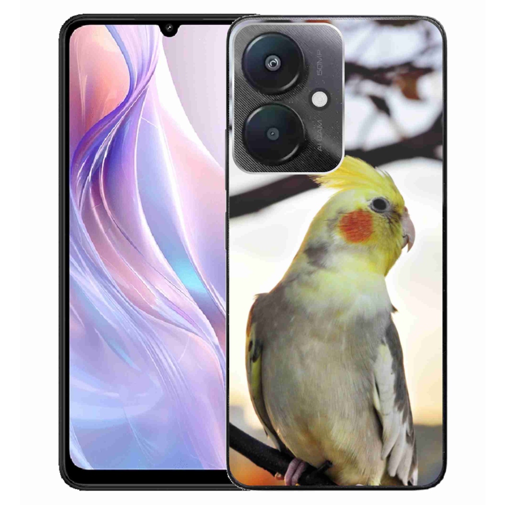 Gelový kryt mmCase na Xiaomi Redmi 13C 5G - papoušek korela