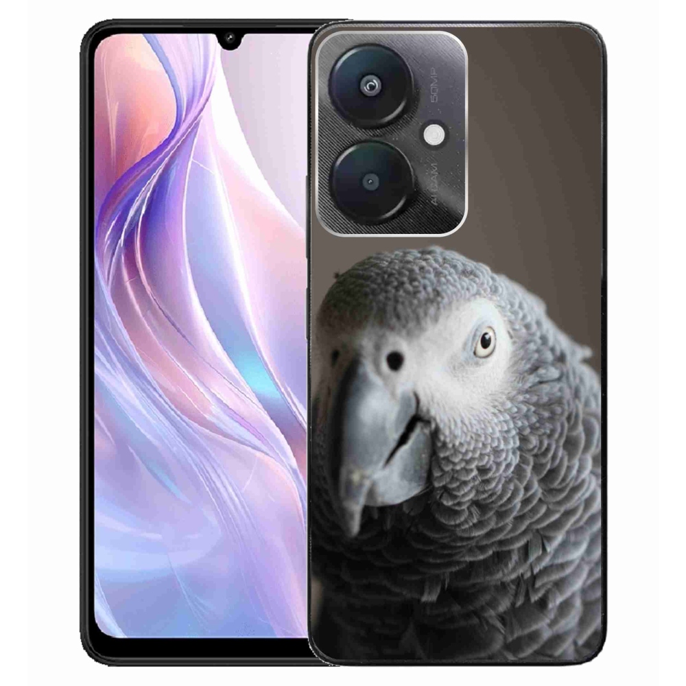 Gelový kryt mmCase na Xiaomi Redmi 13C 5G - papoušek žako 2