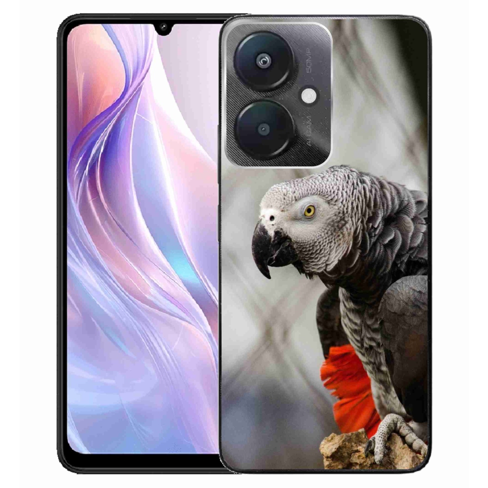 Gelový kryt mmCase na Xiaomi Redmi 13C 5G - papoušek žako 3