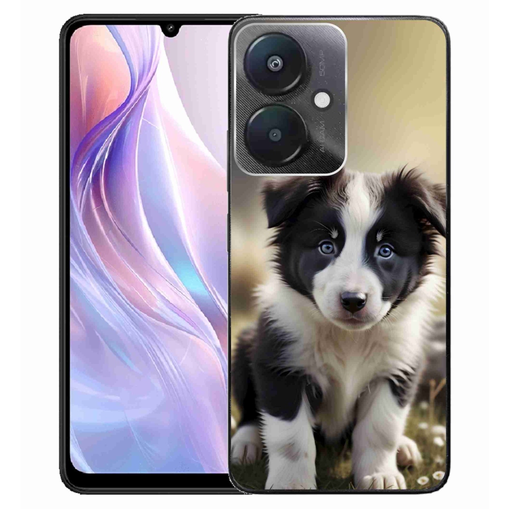 Gelový kryt mmCase na Xiaomi Redmi 13C 5G - roztomilá border kolie