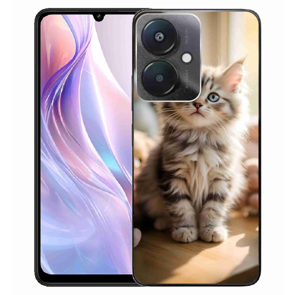 Gelový kryt mmCase na Xiaomi Redmi 13C 5G - roztomilé kotě 10