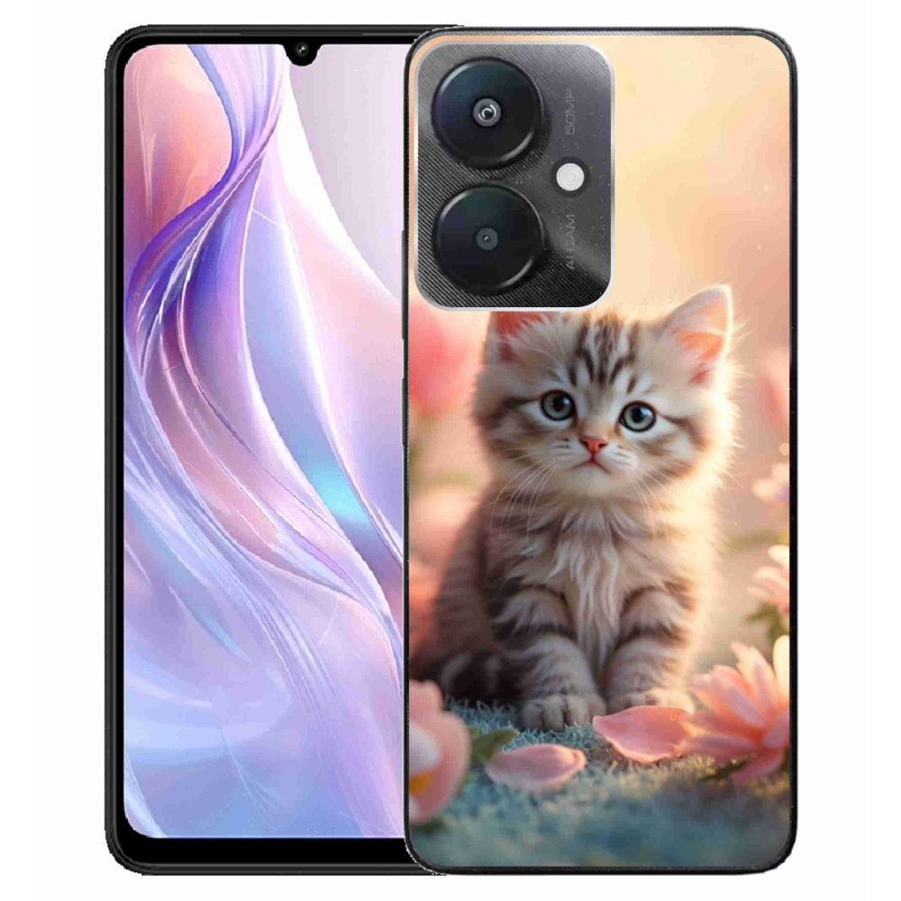 Gelový kryt mmCase na Xiaomi Redmi 13C 5G - roztomilé kotě 8