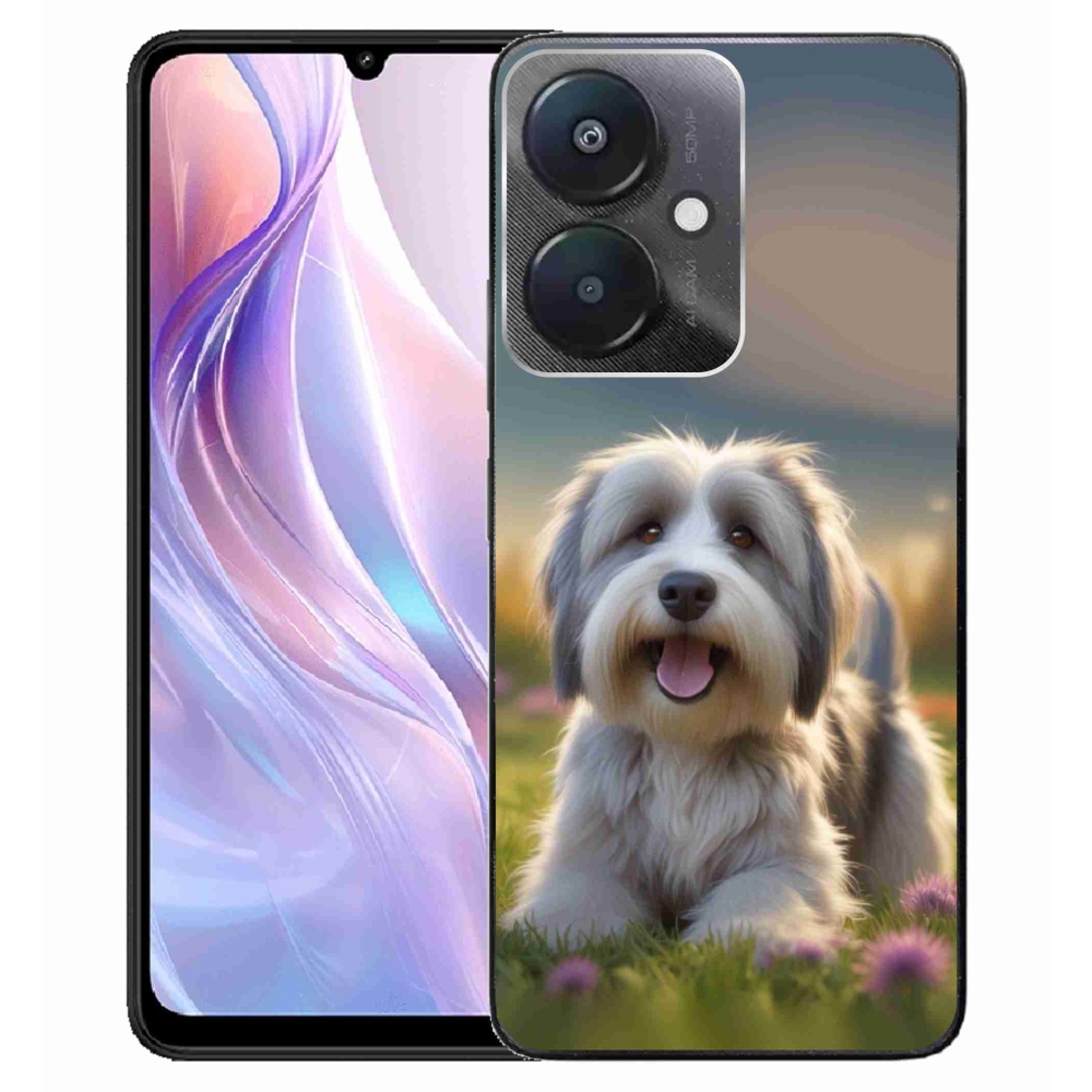 Gelový kryt mmCase na Xiaomi Redmi 13C 5G - roztomilý havanský psík
