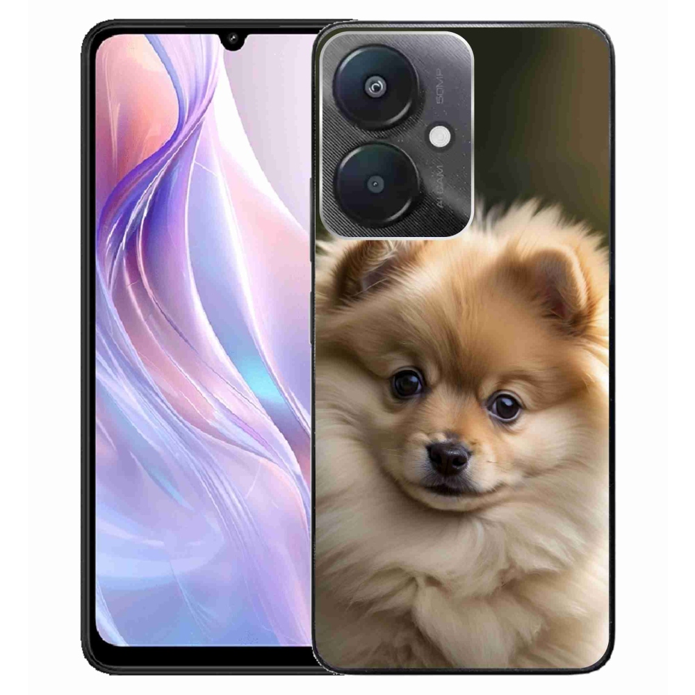 Gelový kryt mmCase na Xiaomi Redmi 13C 5G - roztomilý pomeranian 2