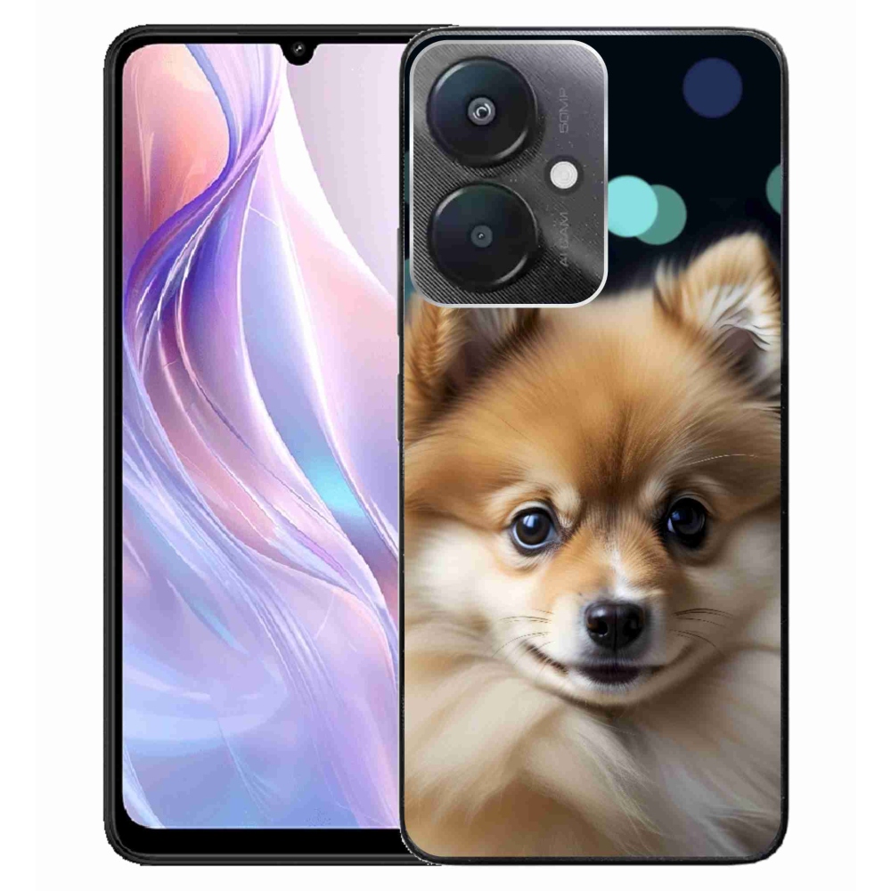 Gelový kryt mmCase na Xiaomi Redmi 13C 5G - roztomilý pomeranian
