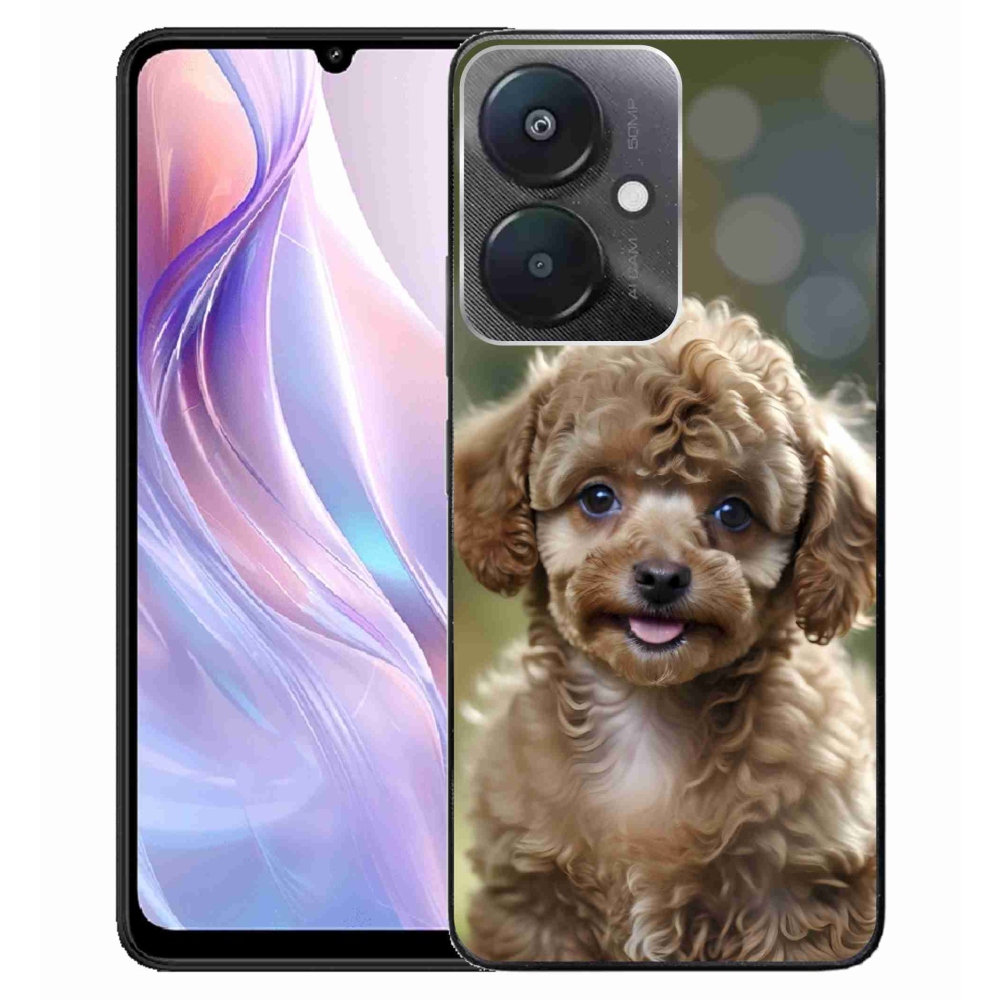 Gelový kryt mmCase na Xiaomi Redmi 13C 5G - roztomilý pudl
