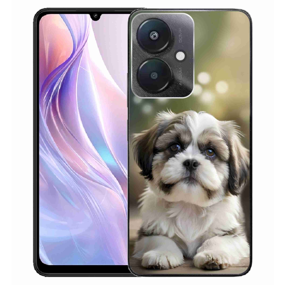 Gelový kryt mmCase na Xiaomi Redmi 13C 5G - roztomilý shih-tzu