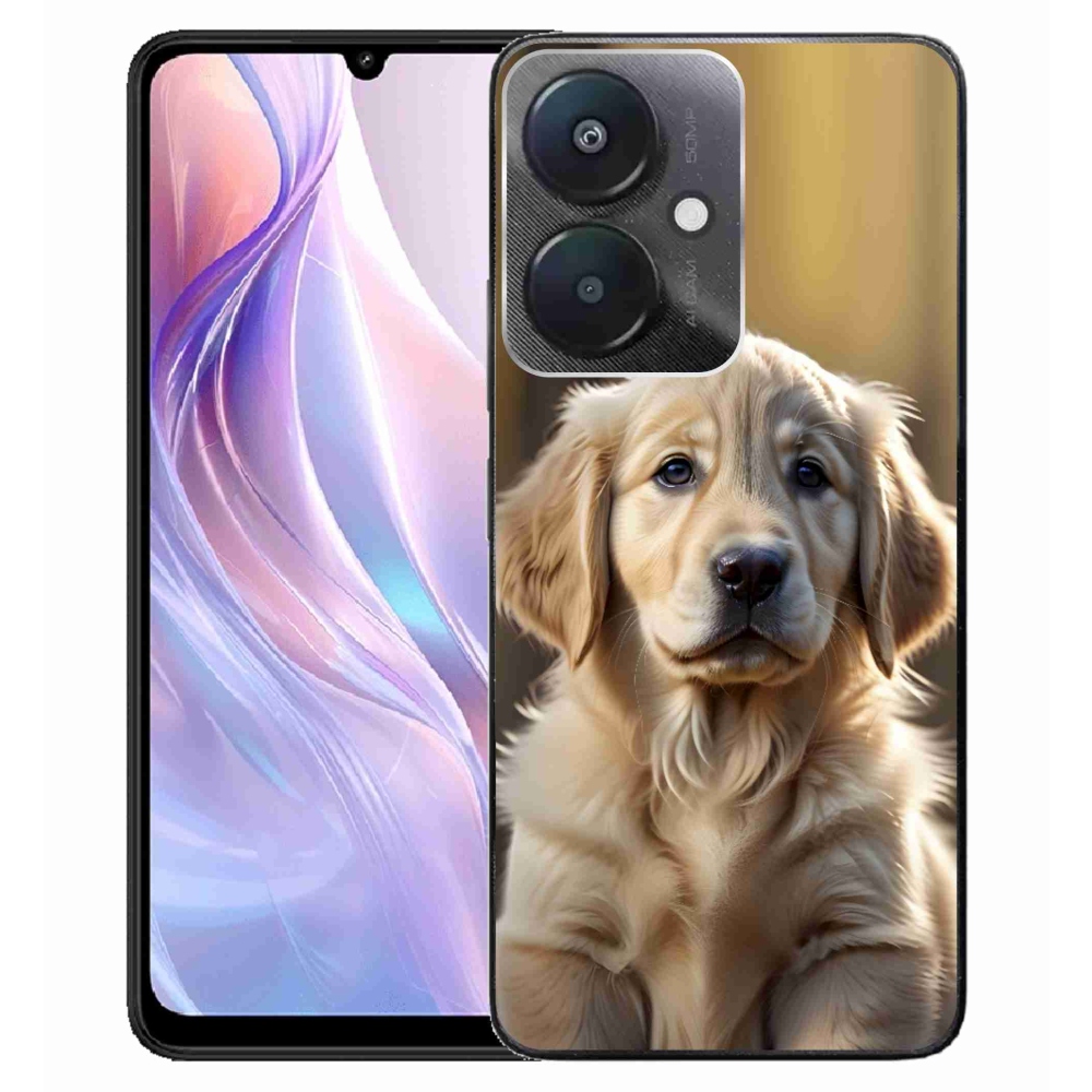 Gelový kryt mmCase na Xiaomi Redmi 13C 5G - roztomilý zlatý retrívr